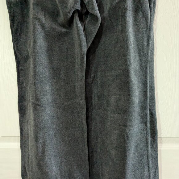 New York & Company Women's Velour Pants Gray, Size XL Petite, Cotton Blend Soft - Picture 7 of 13